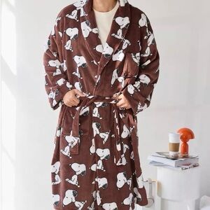 Brown Snoopy Robe